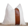 New style faux fur leather cushion cover